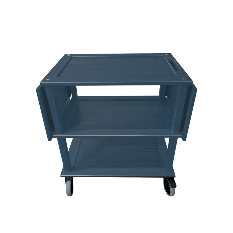 Podium Drop Leaf Grey Oak Hospitality Trolley 1460x558x855mm PK 1