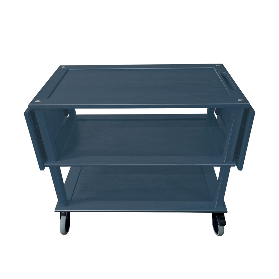 Podium Long Drop Leaf Grey Oak Hospitality Trolley 1672x558x855mm PK 1