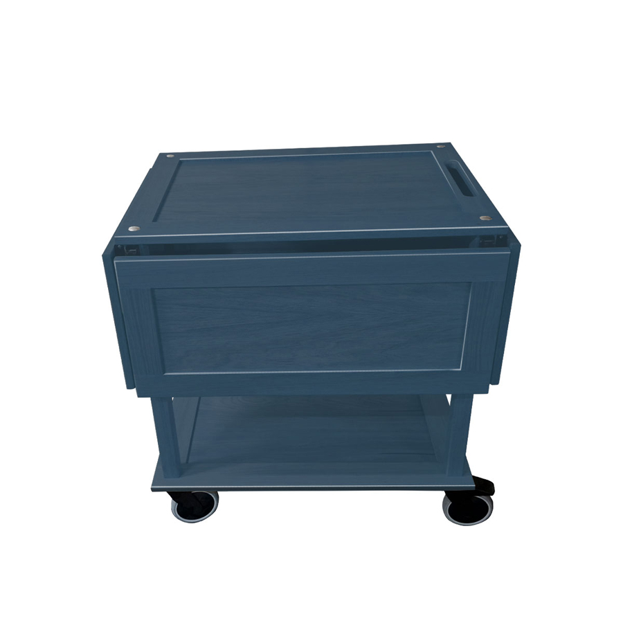 Podium Island Grey Oak Hospitality Trolley 1465x1225x855mm PK 1