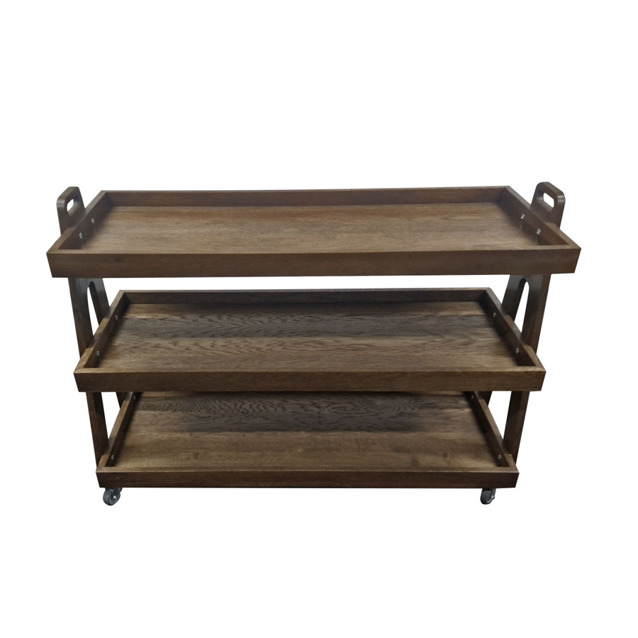 Podium Buffet Dark Brown Oak Hospitality Trolley 1136x440x810mm PK 1