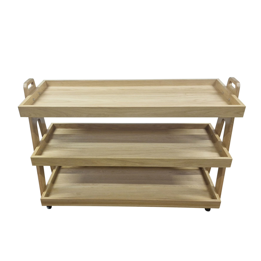 Podium Buffet Natural Oak Hospitality Trolley 1136x440x810mm PK 1