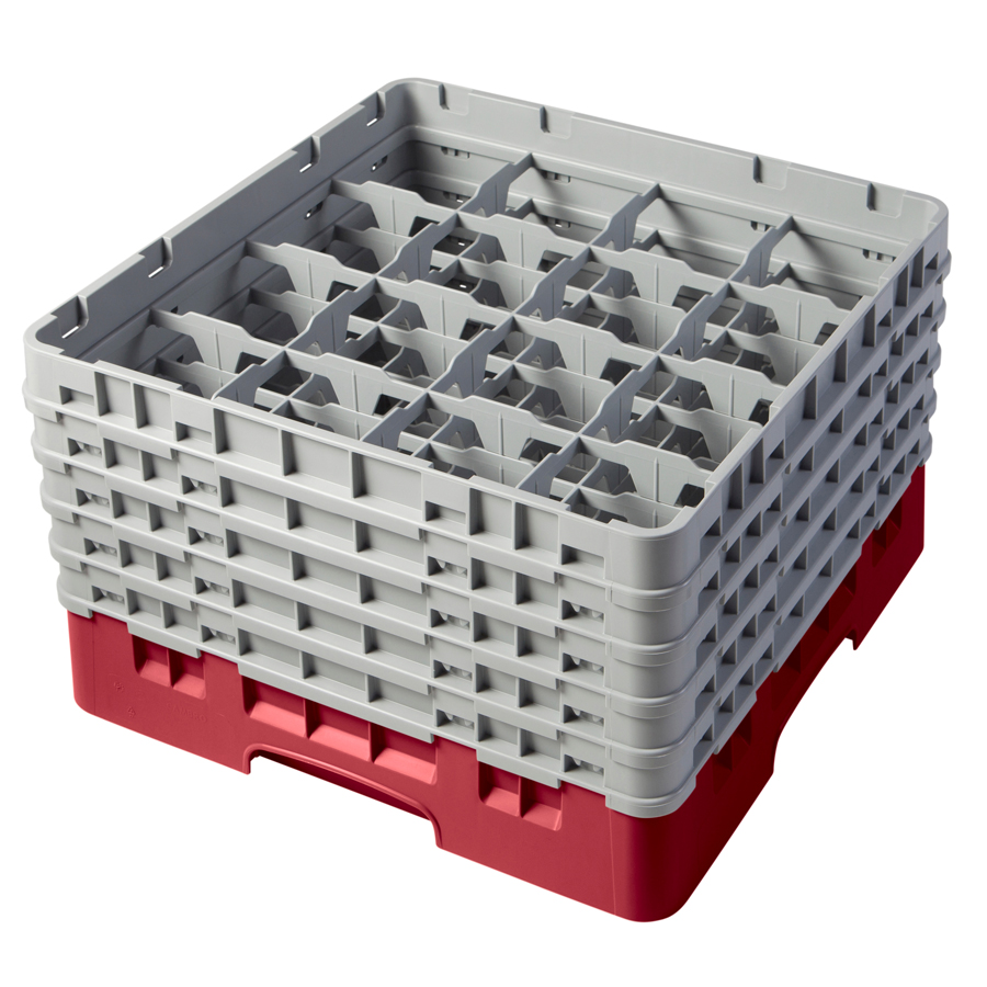 Camrack Glass Rack 16 Compartments Cranberry PK 1