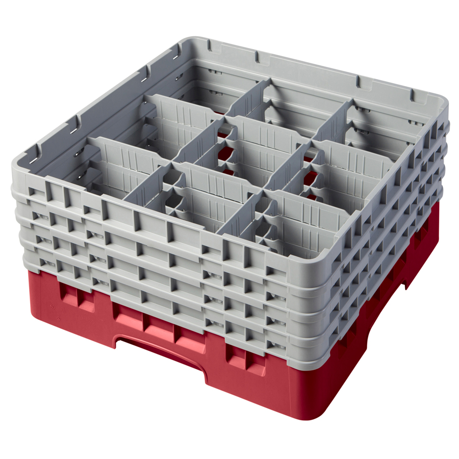 Camrack Glass Rack 9 Compartments Cranberry PK 1
