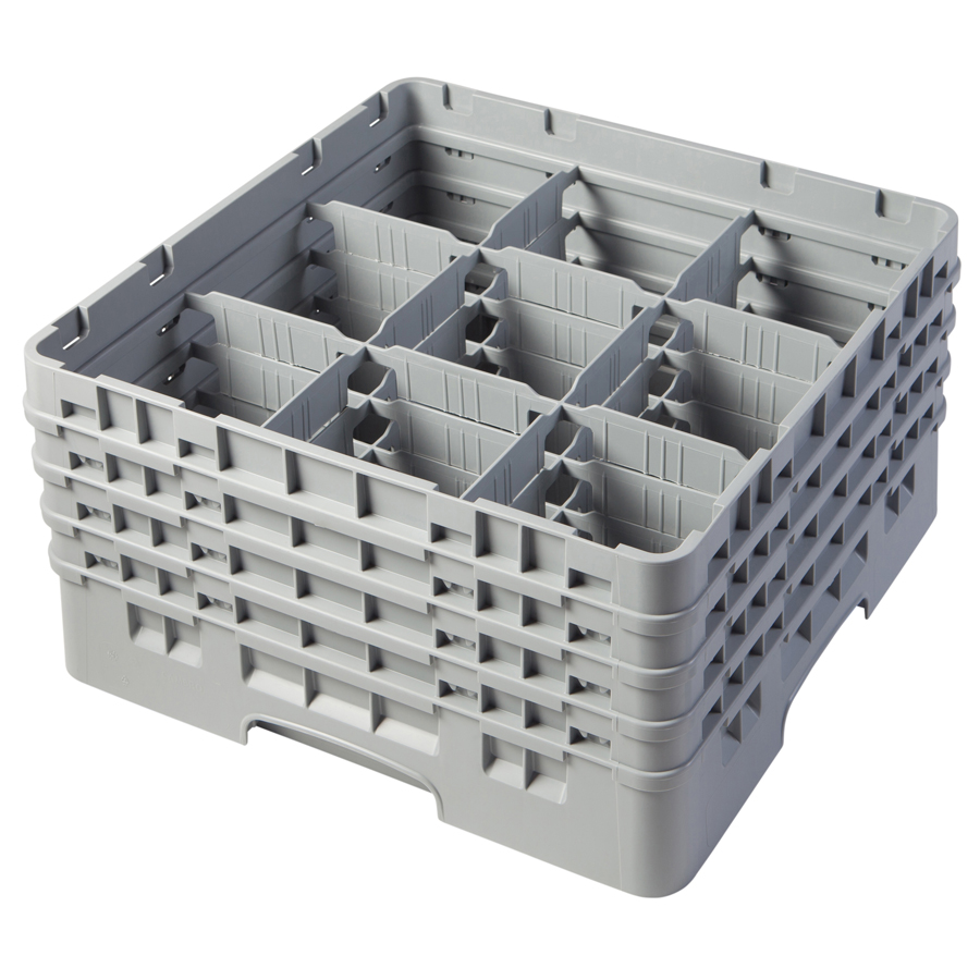 Cambro Camrack Glass Rack 9 Compartments Grey PK 1