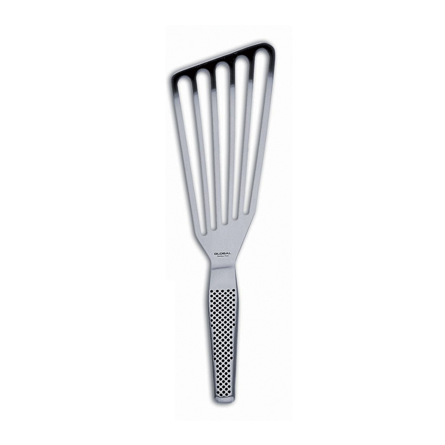 Global Knives Fanned Spatula Perforated Stainless Steel PK 1