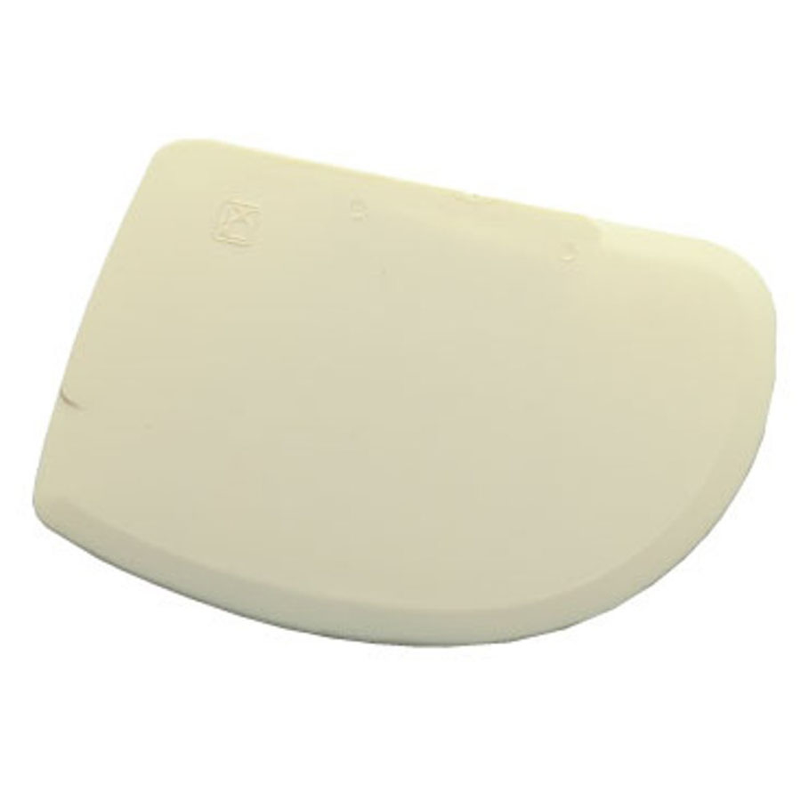 Thermo Hauser Dough/Pastry Scraper Polypropylene Ivory 8.5 x 12cm PK 1