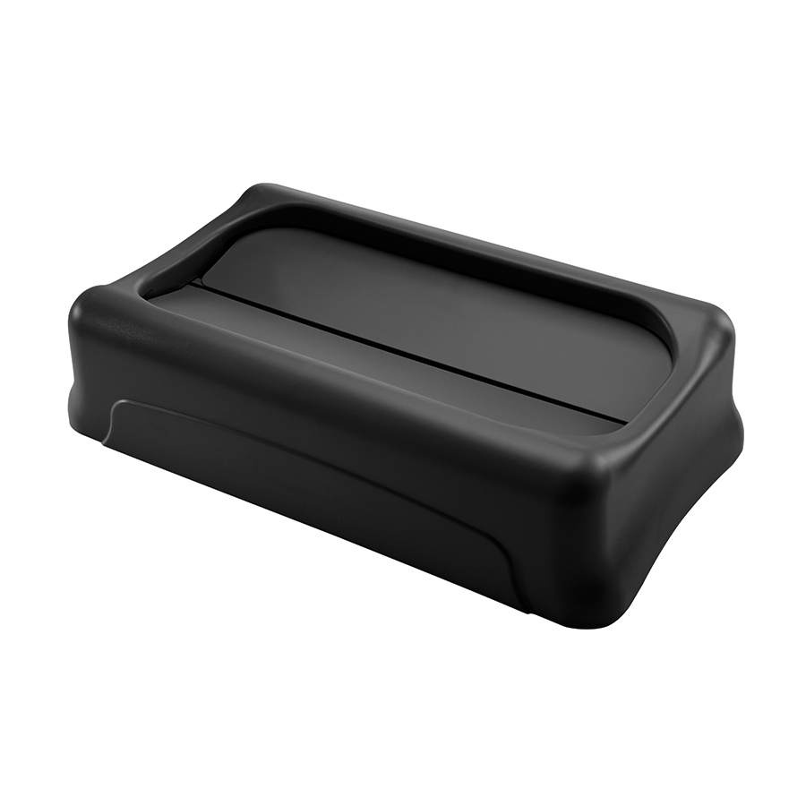 Rubbermaid Slim Jim Lid Swing Top Black PK 1