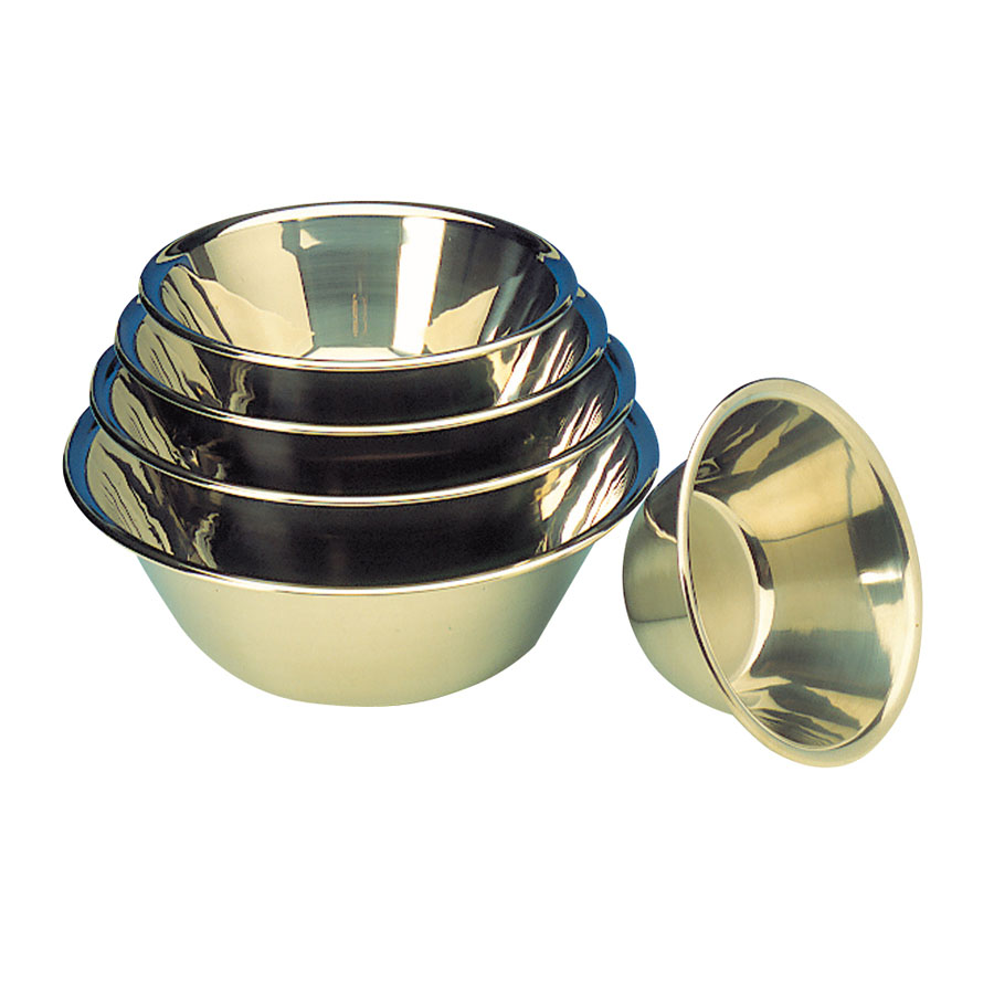 Matfer Bourgeat Mixing Bowl Flat Bottomed Stainless Steel 8.2ltr 32cm PK 1