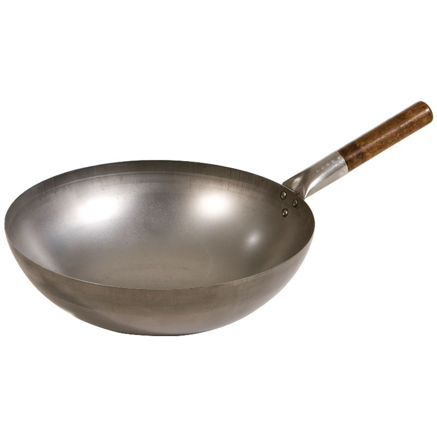 Wok Round Bottomed Carbon Steel 36cm PK 1