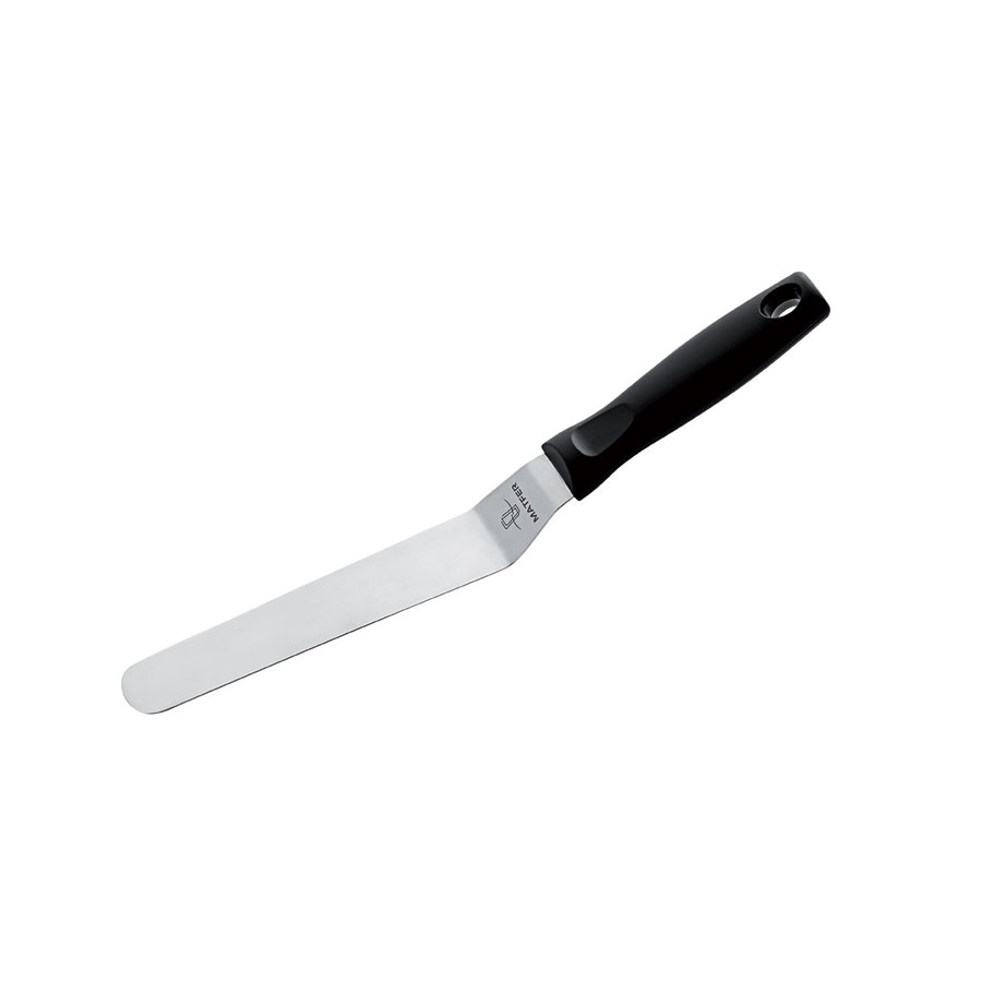Matfer Bourgeat Angled Spatula Stainless Steel 170x30mm Grey PK 1
