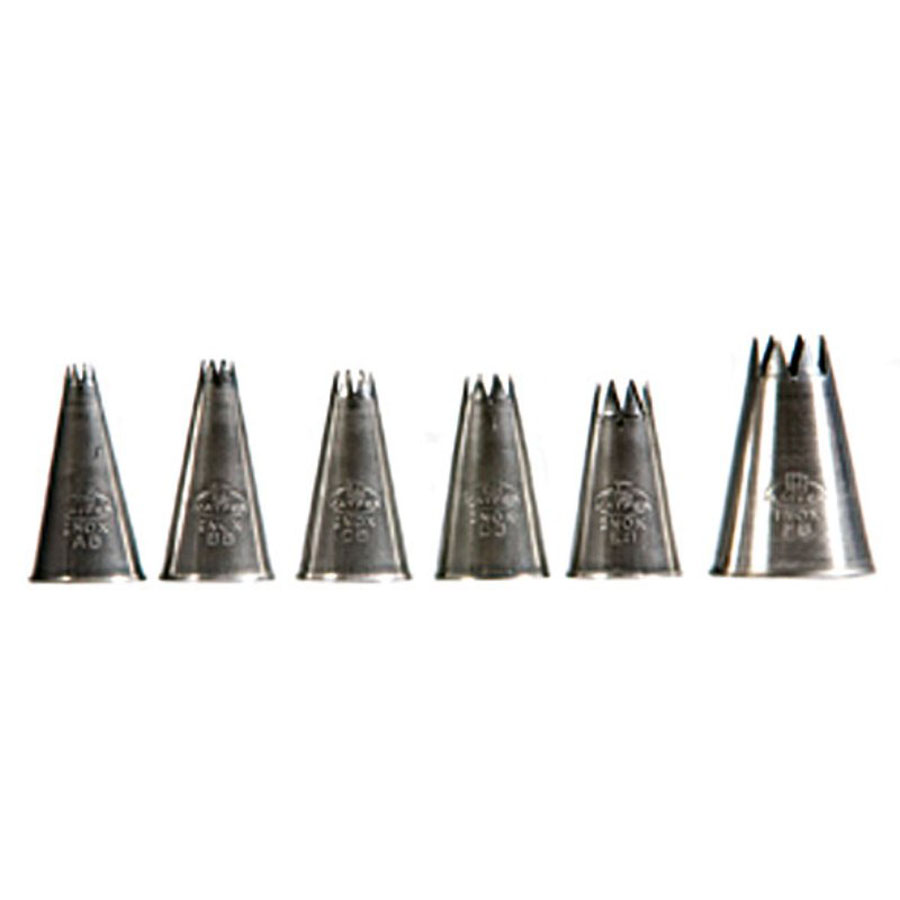 Matfer Bourgeat Icing Tubes Star 5 - 18mm Stainless Steel PK 1