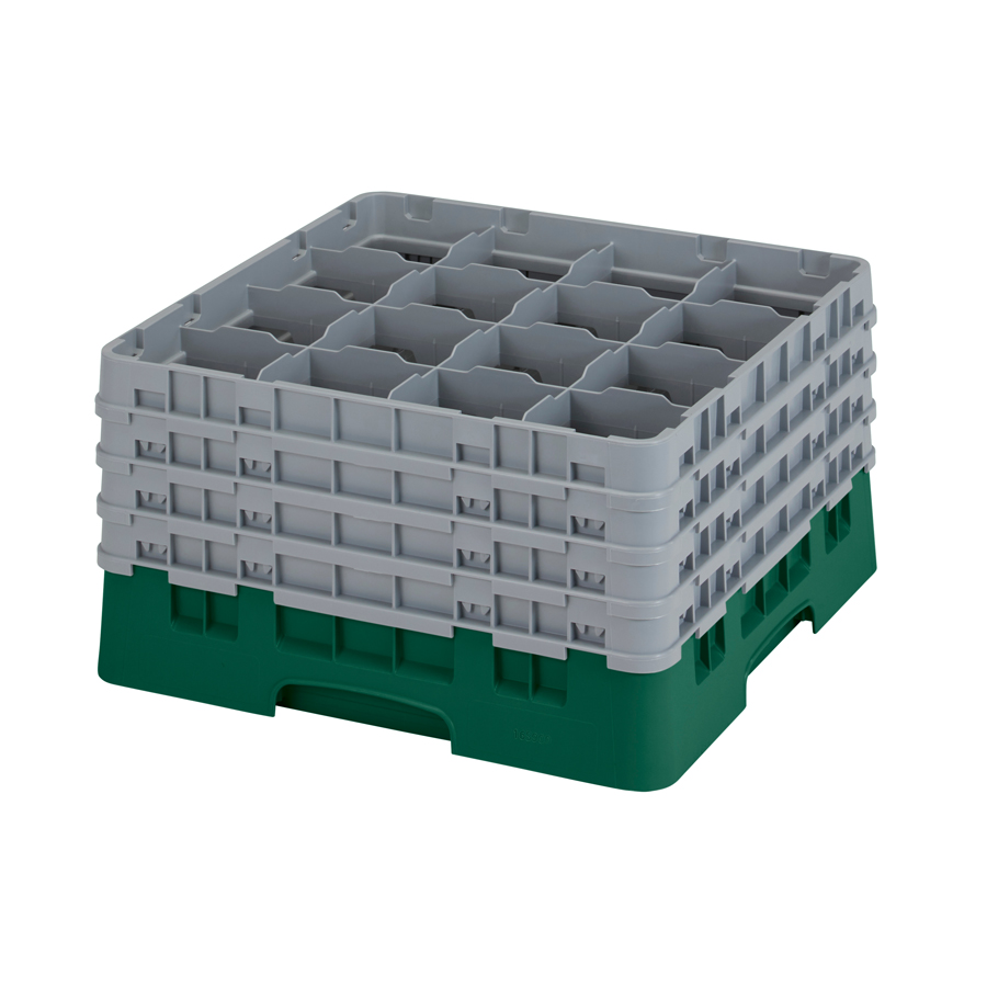 Cambro Camrack Glass Rack 16 Compartments Green PK 1