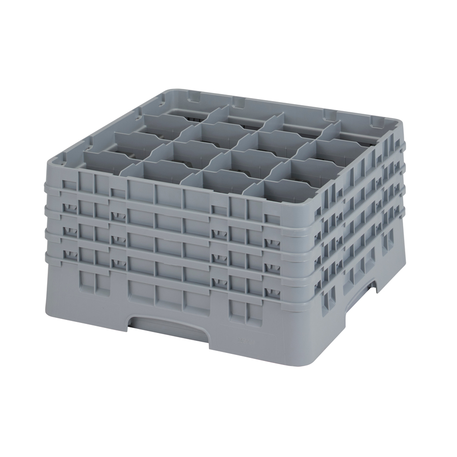 Cambro Camrack Glass Rack 16 Compartments Grey PK 1