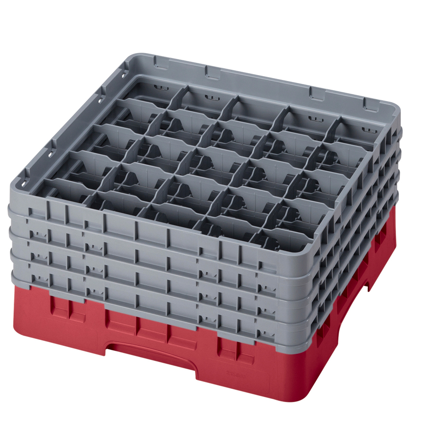 Camrack Glass Rack 25 Compartments Cranberry PK 1