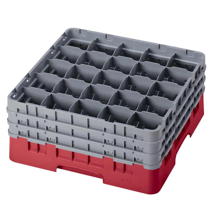 Camrack Glass Rack 25 Compartments Cranberry PK 1