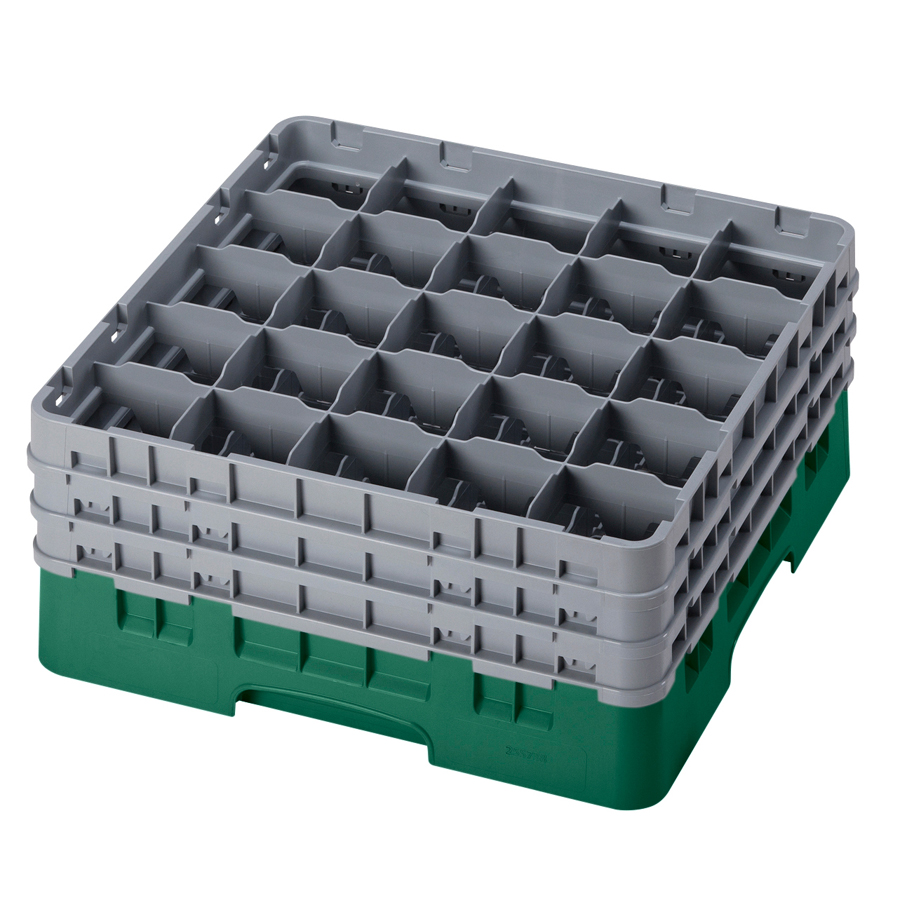 Cambro Camrack Glass Rack 25 Compartments Green PK 1