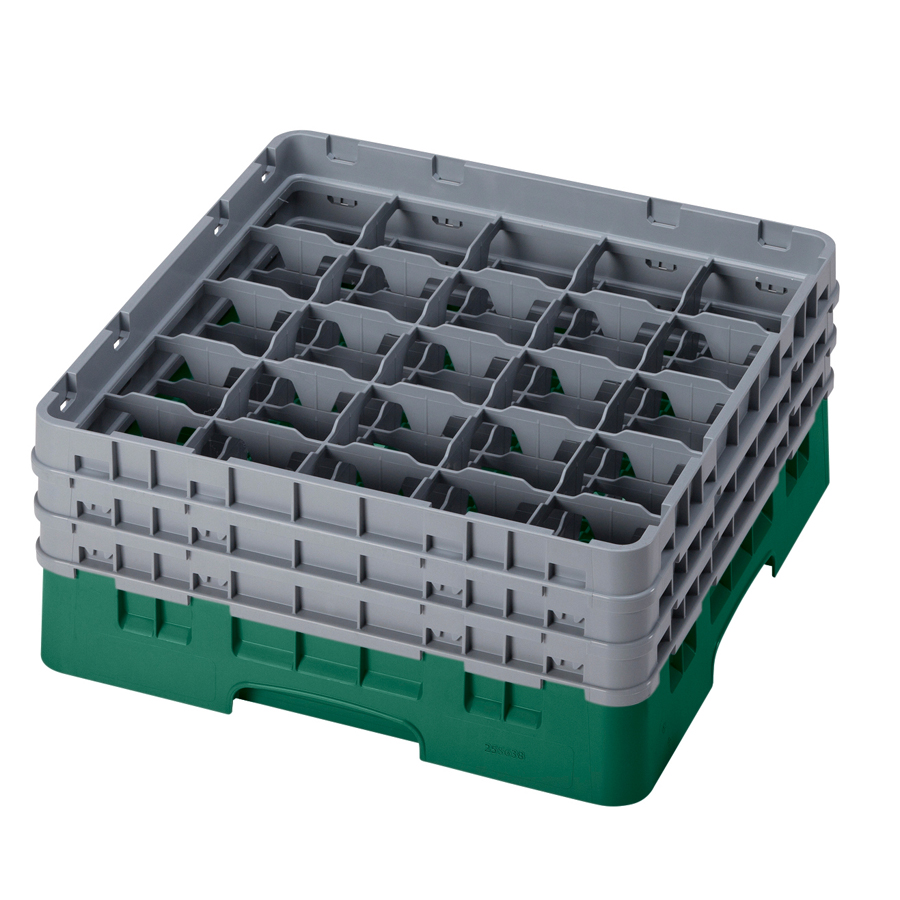 Cambro Camrack Glass Rack 25 Compartments Green PK 1