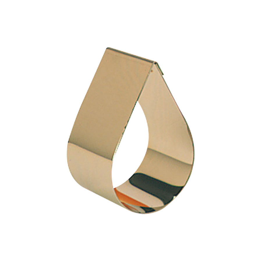 Matfer Bourgeat Tear Cake Mould Stainless Steel 5x8x4cm PK 4