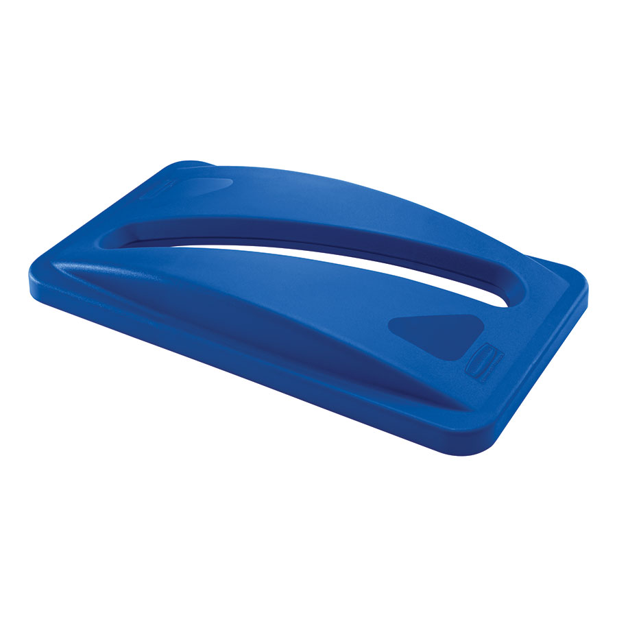 Rubbermaid Slim Jim Recycling Lid With Slot For Paper Blue PK 1