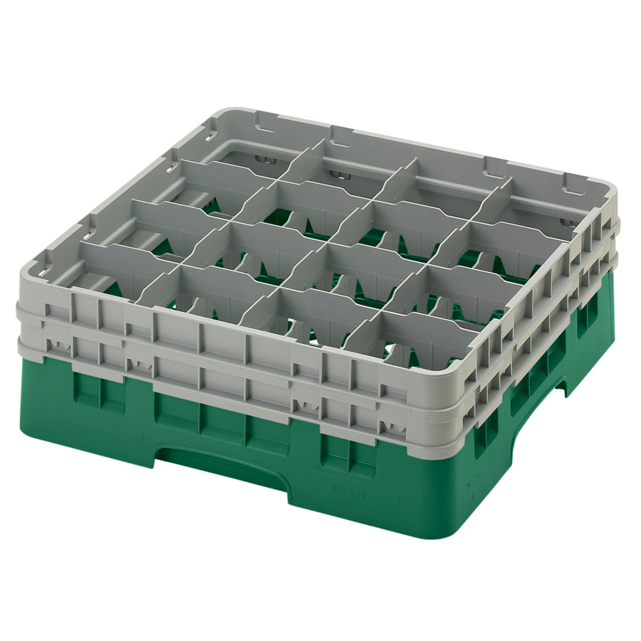 Cambro Camrack Glass Rack 16 Compartments Green PK 1