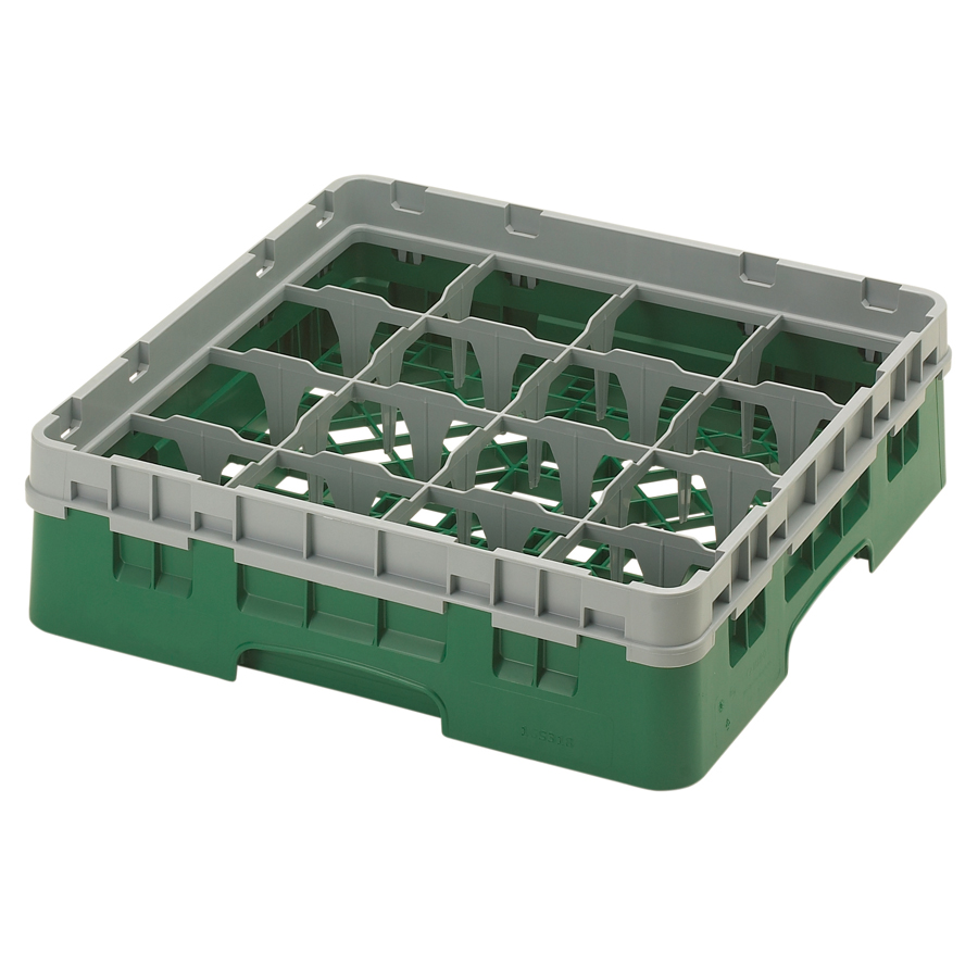 Cambro Camrack Glass Rack 16 Compartments Green PK 1