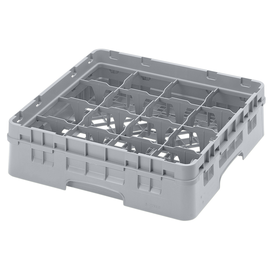 Cambro Camrack Glass Rack 16 Compartments Grey PK 1
