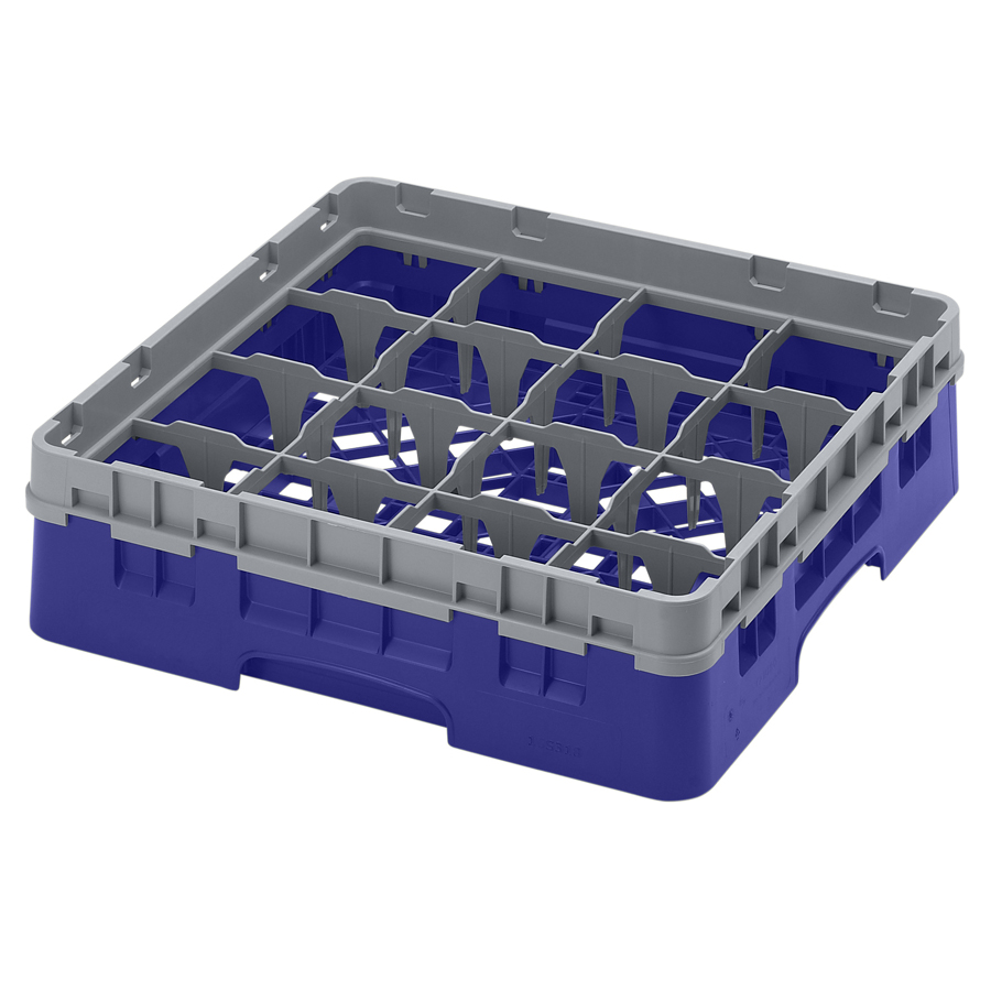 Camrack Glass Rack 16 Compartments Navy Blue PK 1