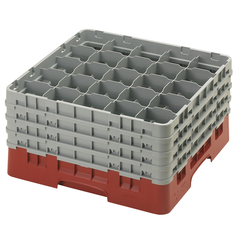 Camrack Glass Rack 25 Compartments Cranberry PK 1