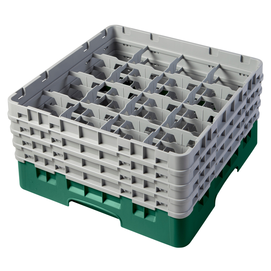 Cambro Camrack Glass Rack 16 Compartments Green PK 1