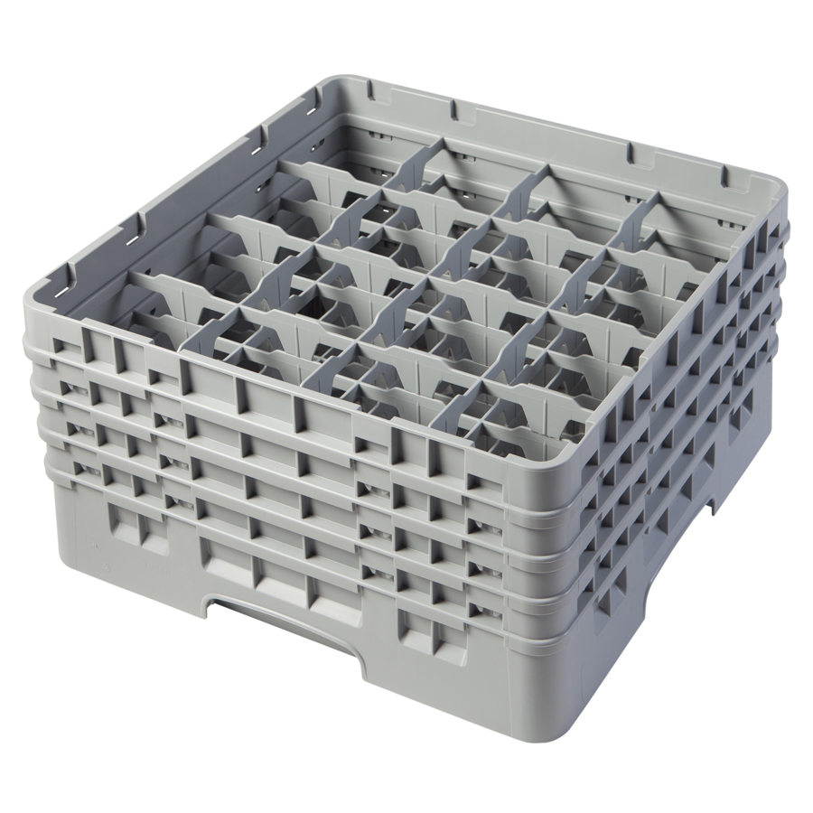 Cambro Camrack Glass Rack 16 Compartments Grey PK 1