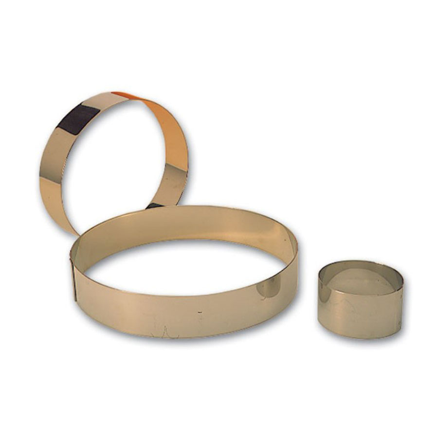 Matfer Bourgeat Mousse Ring Stainless Steel 7.5x4cm PK 1