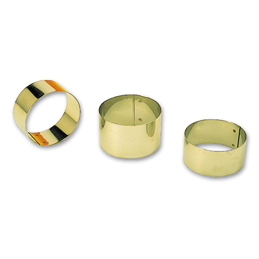 Matfer Bourgeat Round Cake Mould Stainless Steel 6.5x4cm PK 4