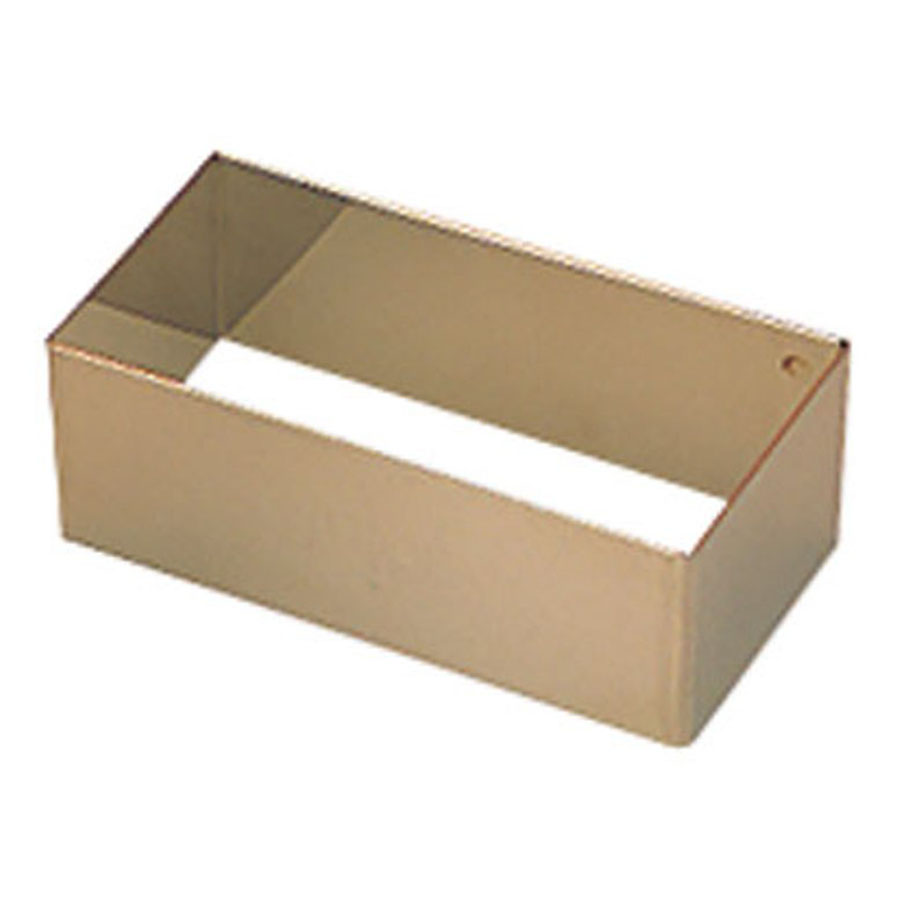 Matfer Bourgeat Rectangular Cake Mould Stainless Steel 8.1x4.1x3cm PK 4