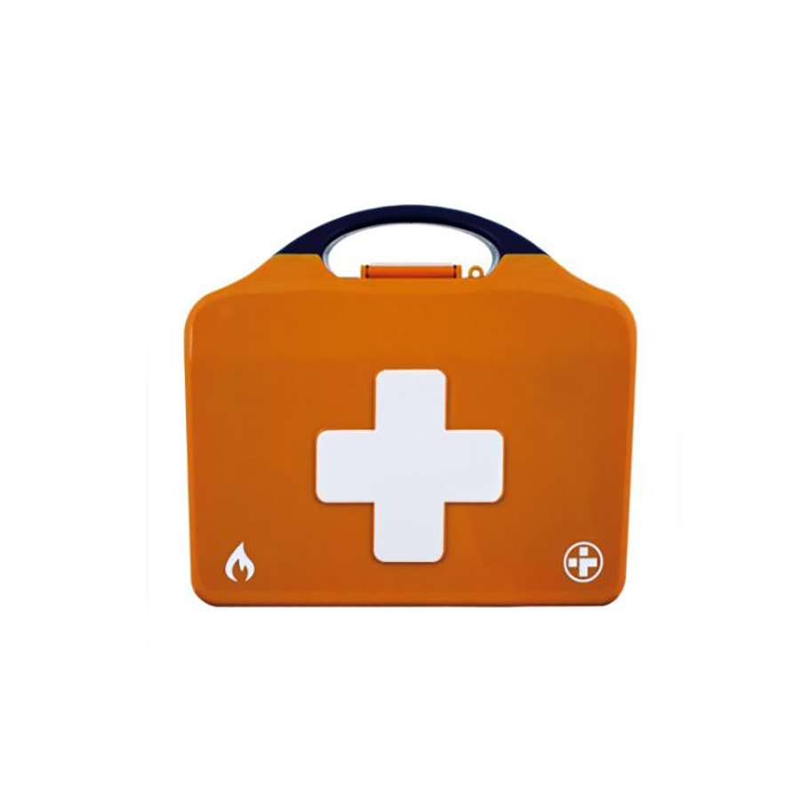 BURNS FIRST AID KIT IN ORANGE AURA3 BOX