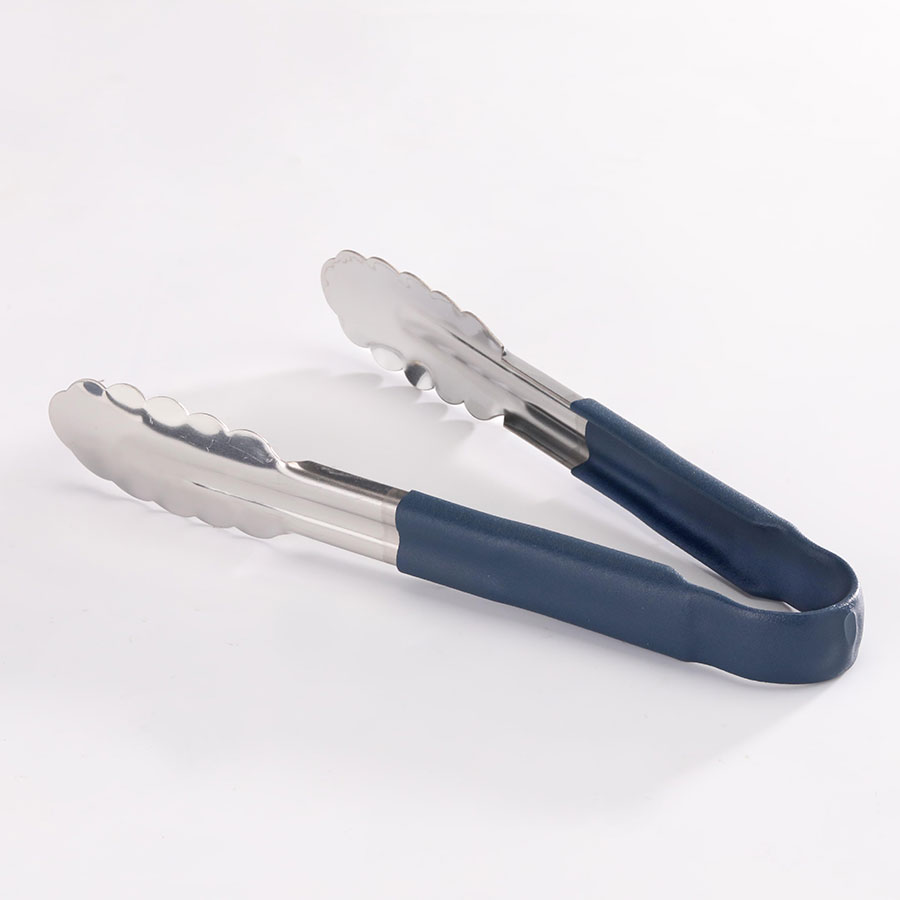 Prepara Tongs Stainless Steel 24cm Blue Non Slip Handle PK 1