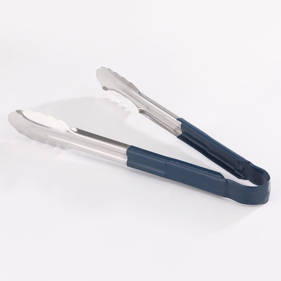 Prepara Tongs Stainless Steel 30cm Blue Non Slip Handle PK 1
