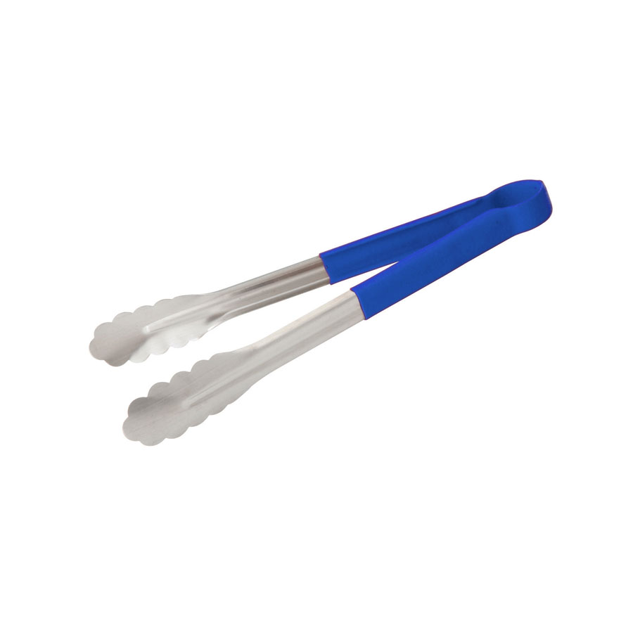 Prepara Tongs Stainless Steel 40cm Blue Non Slip Handle PK 1