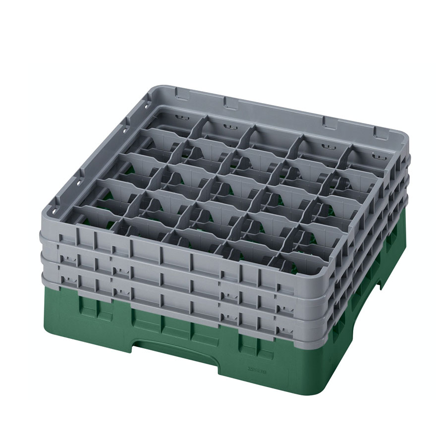 Cambro 20 Compartment Camrack Glass Rack Green PK 1