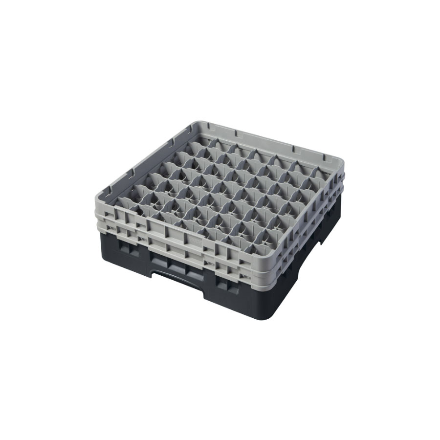 Cambro 49 Compartment Camrack Glass Rack Black PK 1