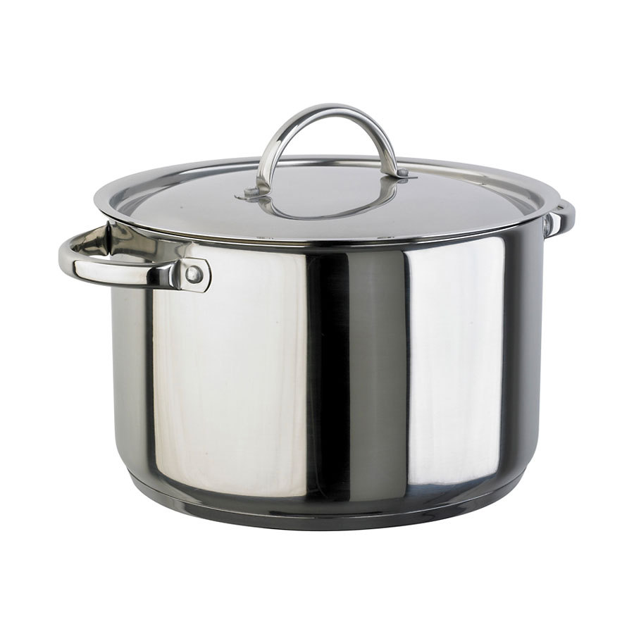 Prepara Stewpan Light Duty Stainless Steel 8ltr 26cm With Lid PK 1