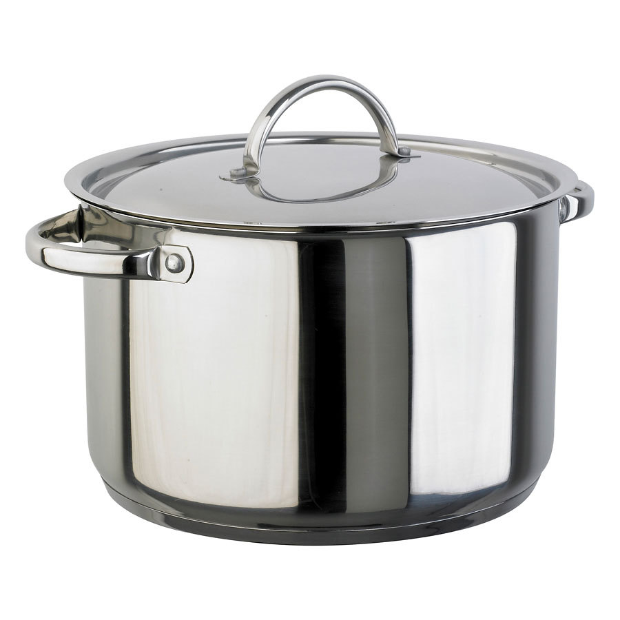 Prepara Stewpan Light Duty Stainless Steel 13.5ltr 30cm With Lid PK 1