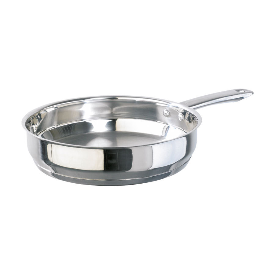 Prepara Frying Pan Light Duty Stainless Steel 28cm dia PK 1