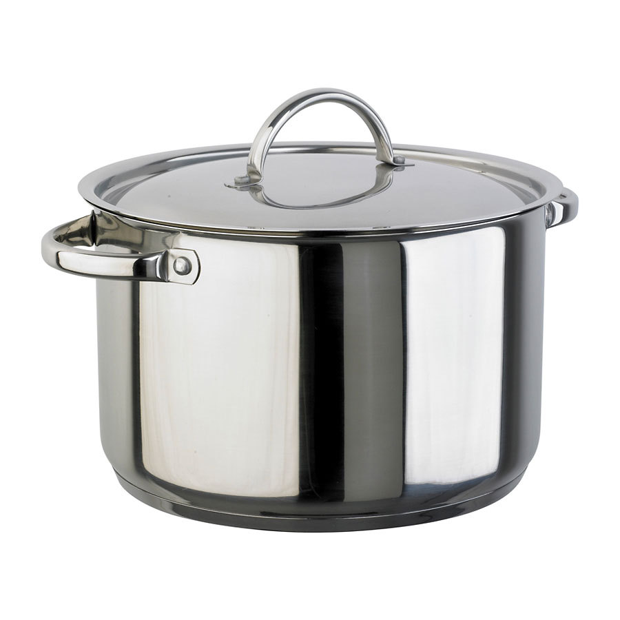 Prepara Stewpan Light Duty Stainless Steel 11ltr 28cm With Lid PK 1