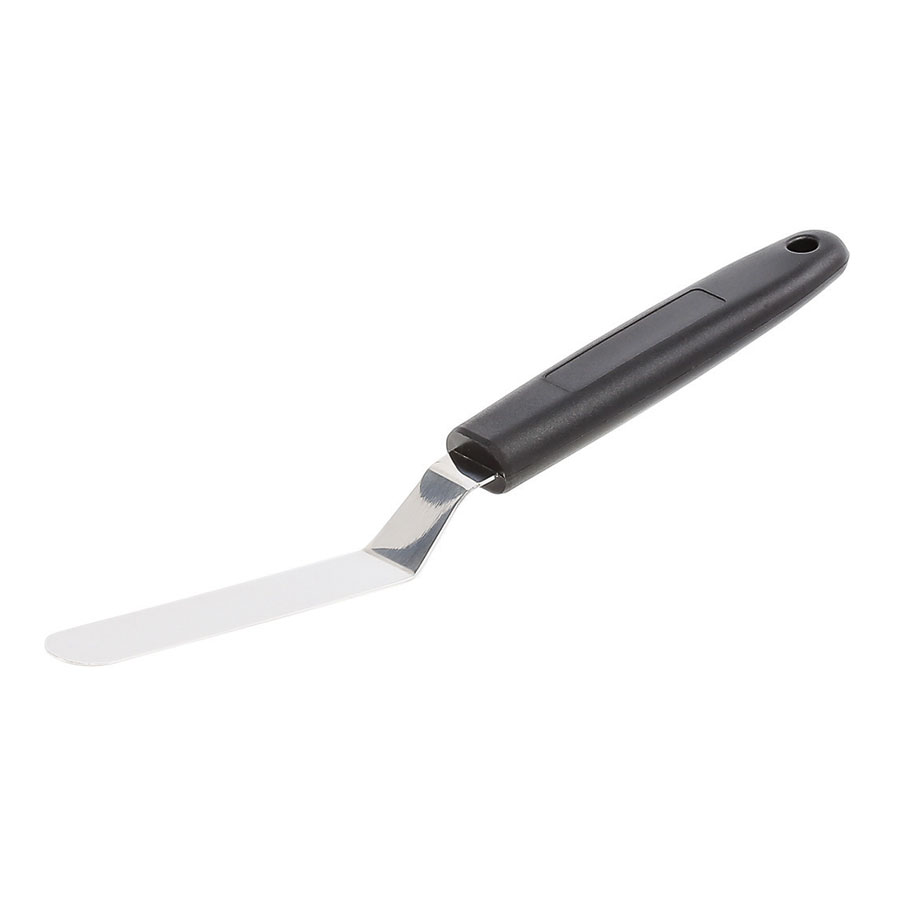 Matfer Bourgeat Small Bent Spatula Stainless Steel 90mm Grey PK 1