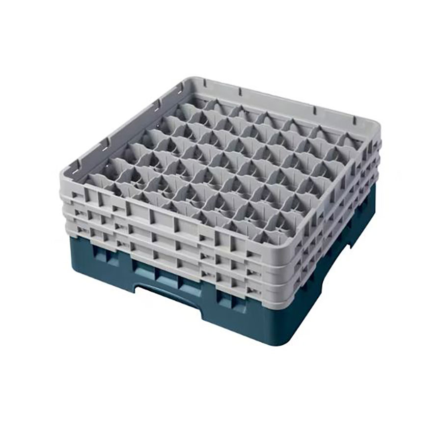 Cambro 36 Compartment Camrack Glass Rack Teal PK 2