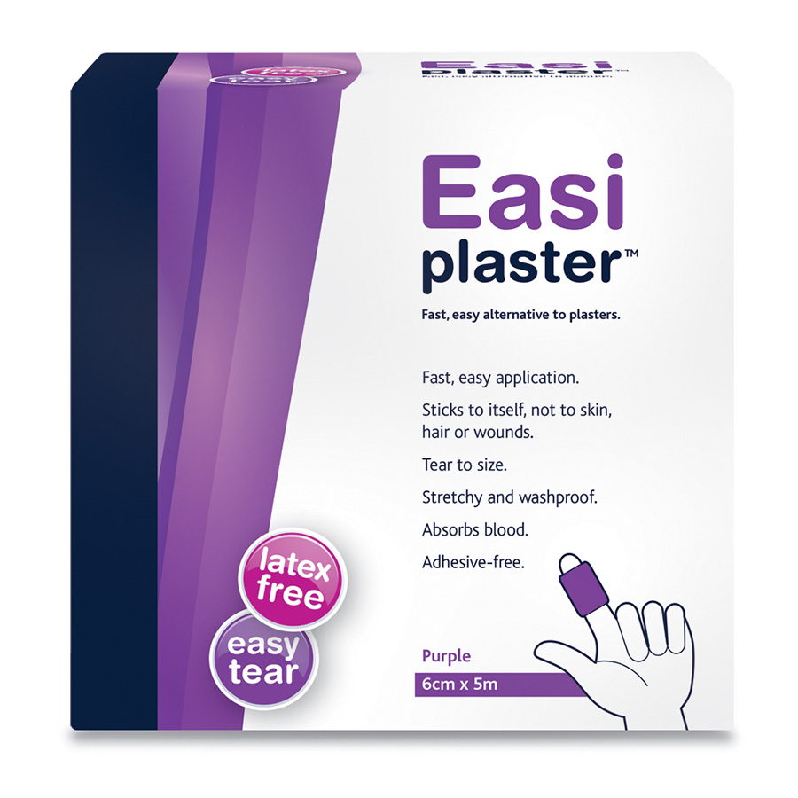 EASIPLASTER 6CM X 5M LATEX FREE - PURPLE