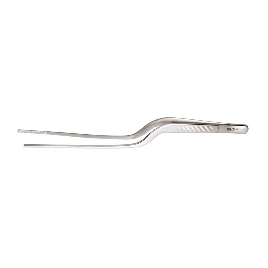 Mercer Precision Tongs Offset Stainless Steel 6.5in PK 1