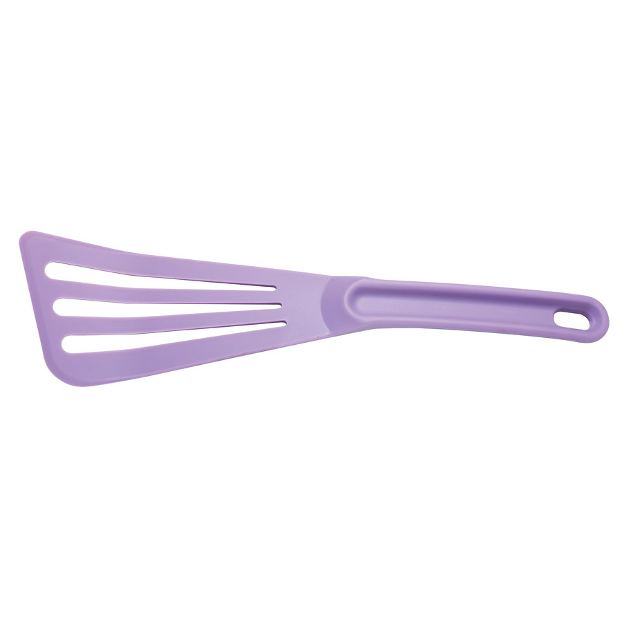 Mercer Hell's Tools® Hi Heat Slotted Spatula 12x3.5in Purple PK 1