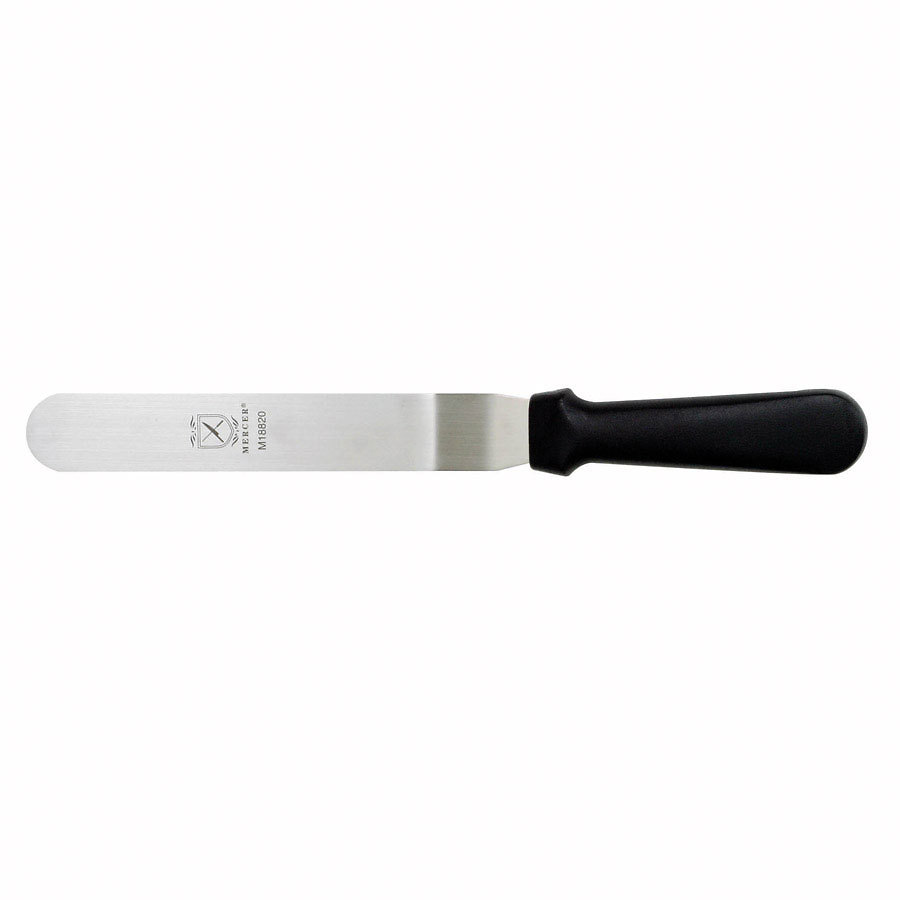 Mercer Offset Spatula 8in Stainless Steel With Polypropylene Handle PK 1