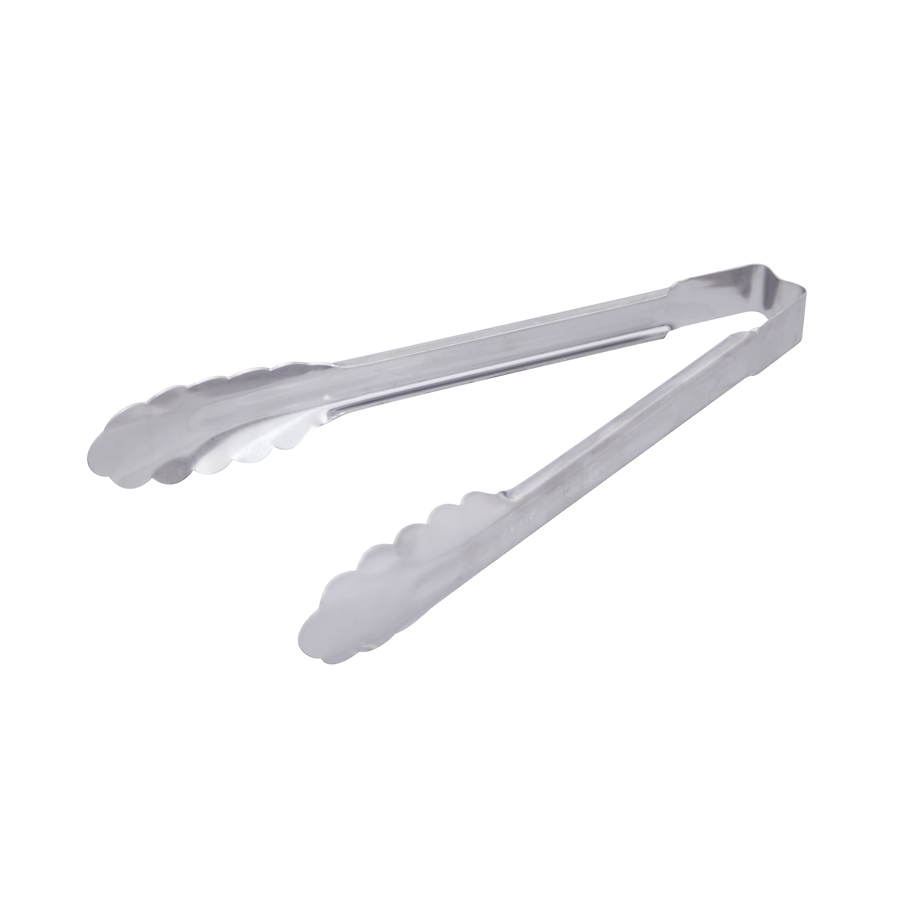 Vollrath Tongs One-Piece Stainless Steel 9.5in PK 1